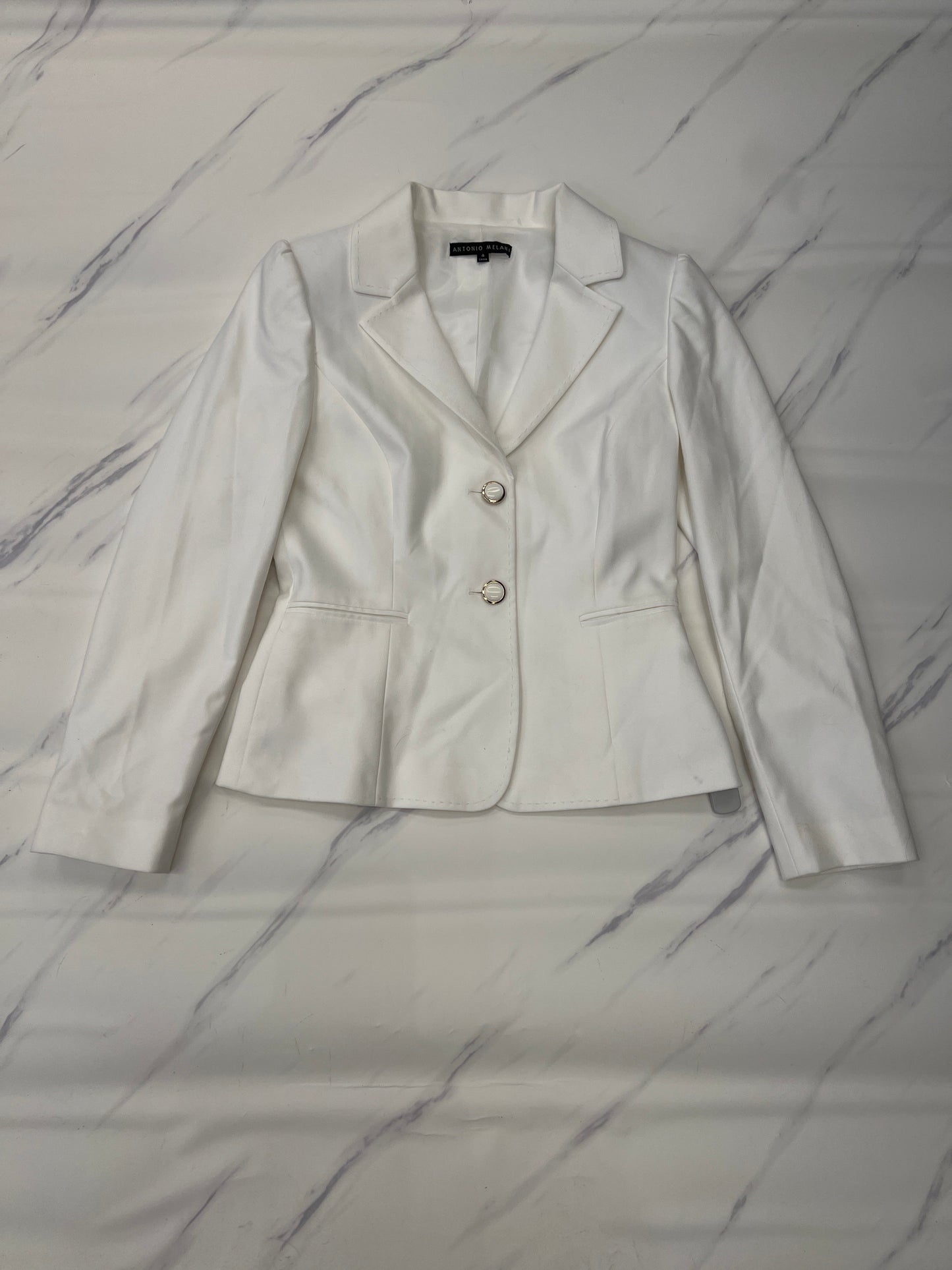 Blazer By Antonio Melani In White, Size: 4