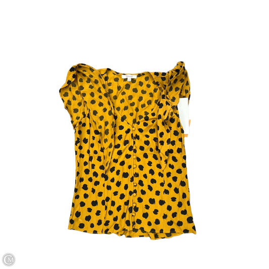 Top Short Sleeve By Madewell In Animal Print, Size: Xs
