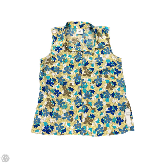 Top Sleeveless By Cabi In Yellow, Size: S