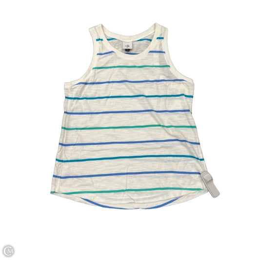 Top Sleeveless By Cabi In Striped Pattern, Size: Xs