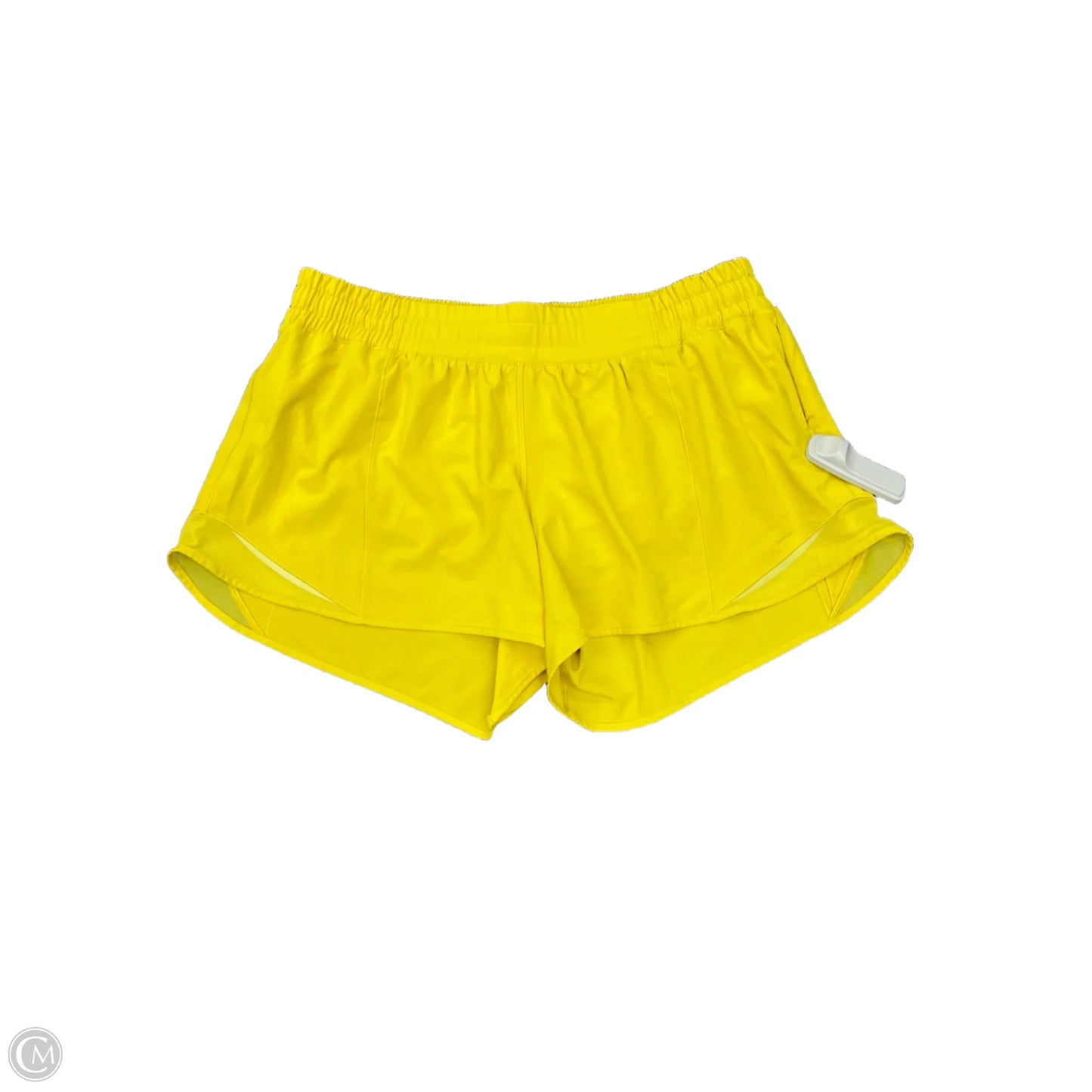 Athletic Shorts By Lululemon In Yellow, Size: 12