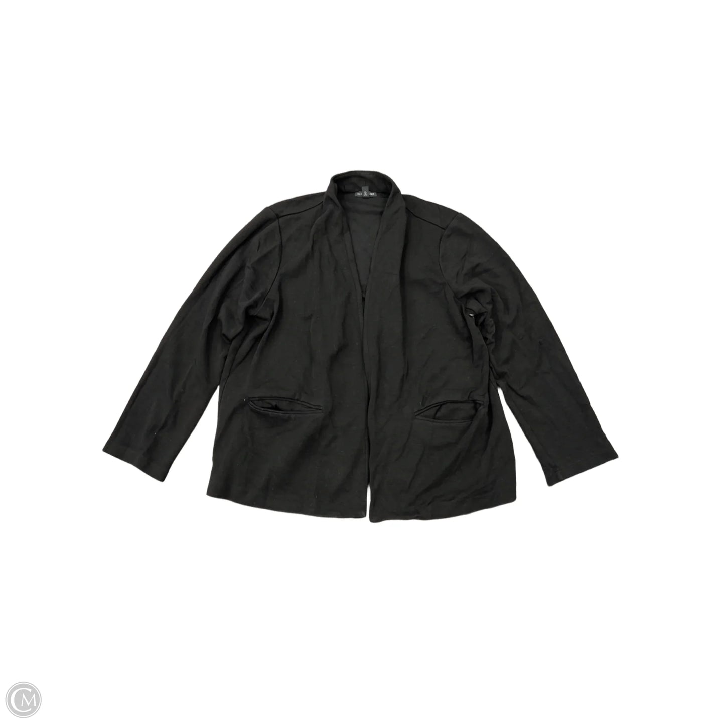 Blazer Designer By Eileen Fisher In Black, Size: Xl