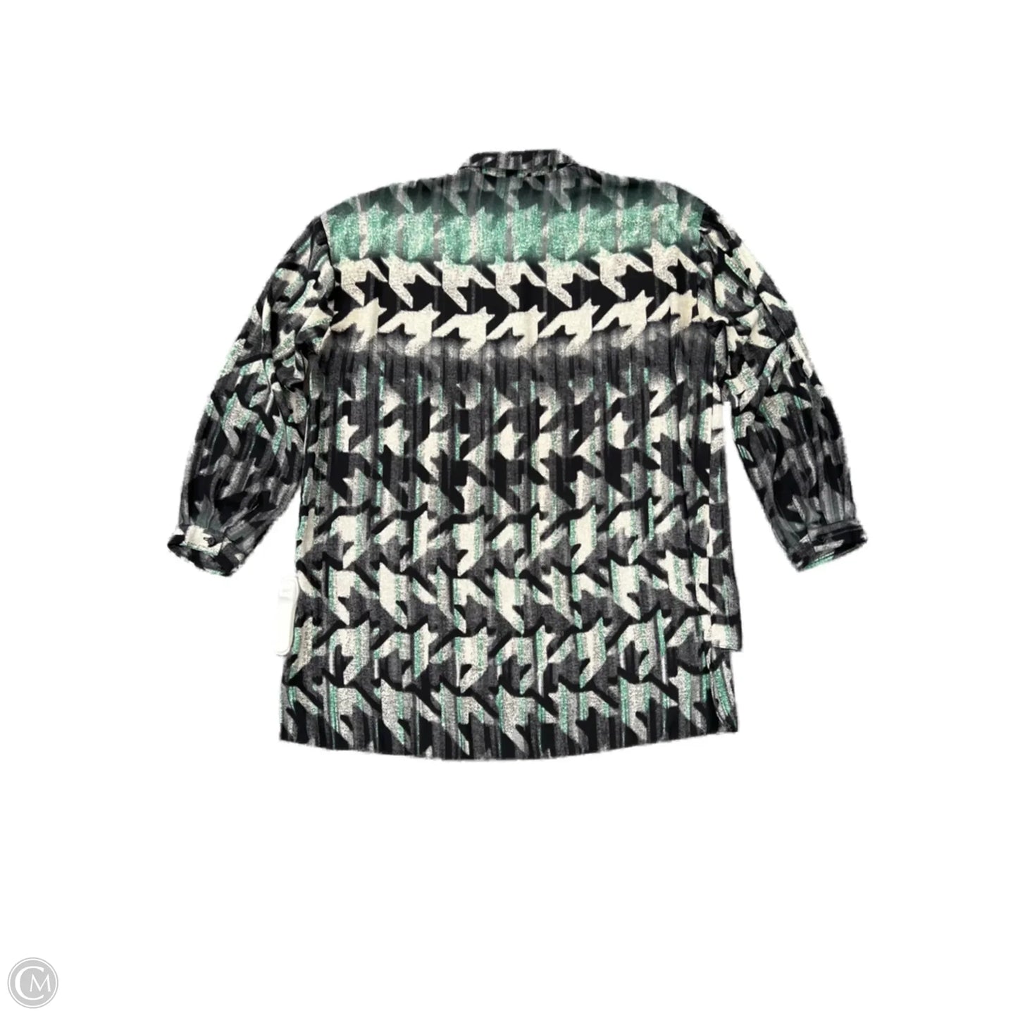 Top Long Sleeve By Top Shop In Green, Size: S