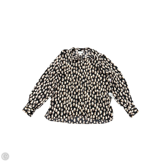 Top Long Sleeve By Top Shop In Multi-colored, Size: M