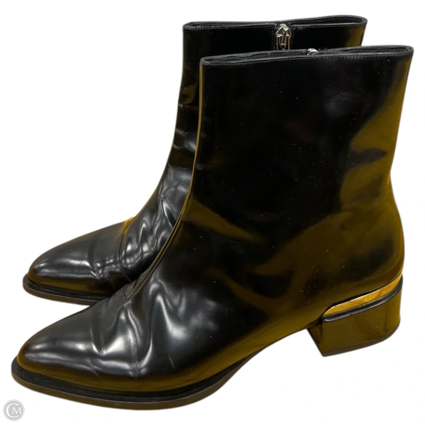 Boots Ankle Flats By Vince In Black, Size: 10