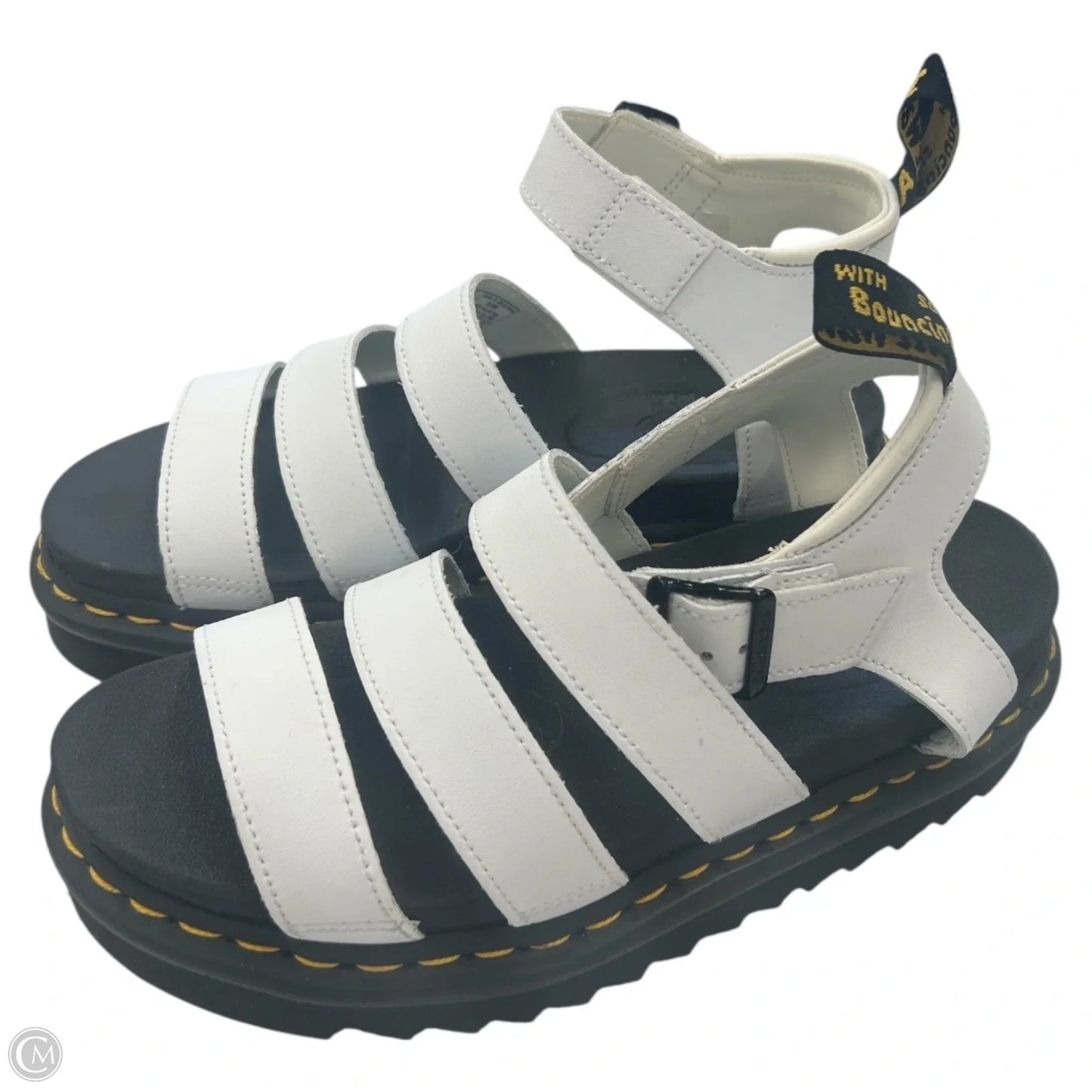 Sandals Flats By Dr Martens In White, Size: 7