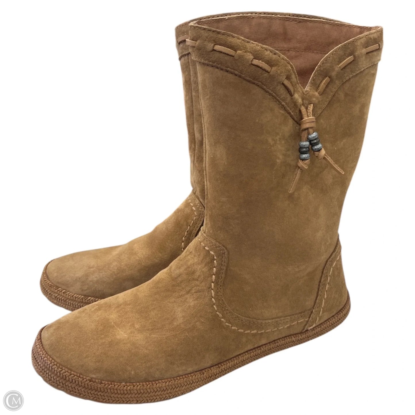 Boots Designer By Ugg In Brown, Size: 8.5