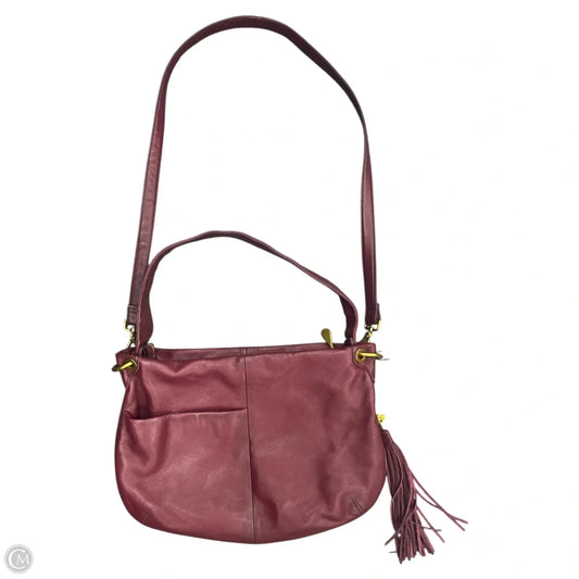 Handbag Leather By Hobo Intl, Size: Medium