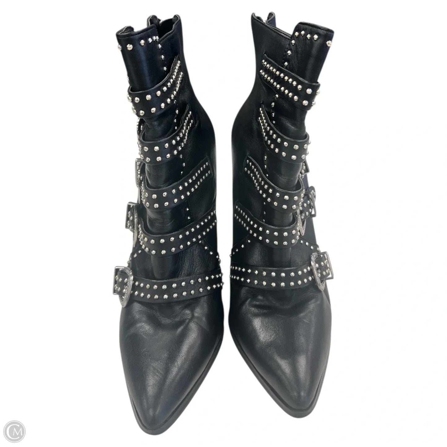 Boots Ankle Heels By Steve Madden In Black, Size: 10