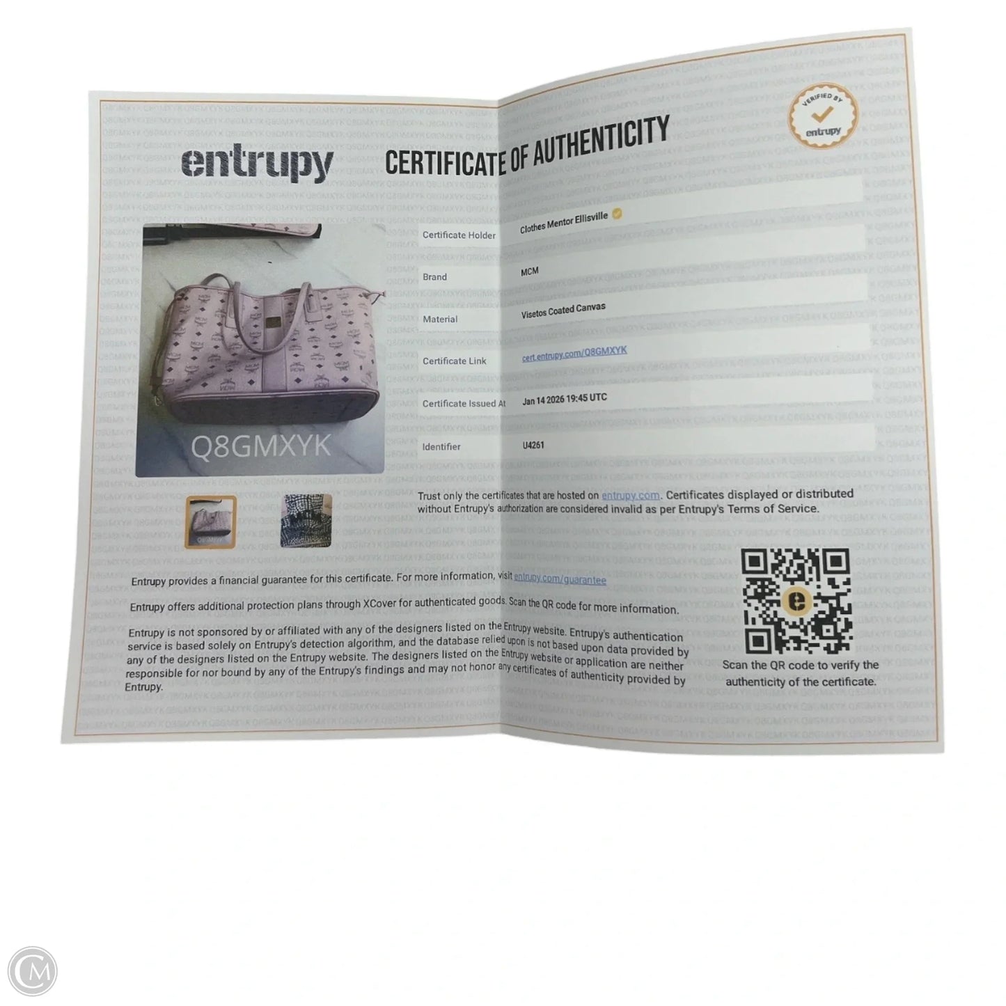 Tote Luxury Designer By Mcm, Size: Large