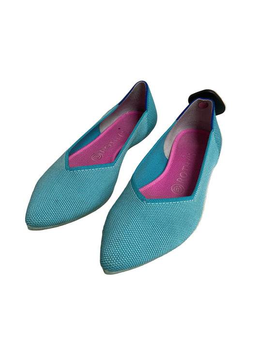 Shoes Flats By Rothys In Aqua, Size:8.5