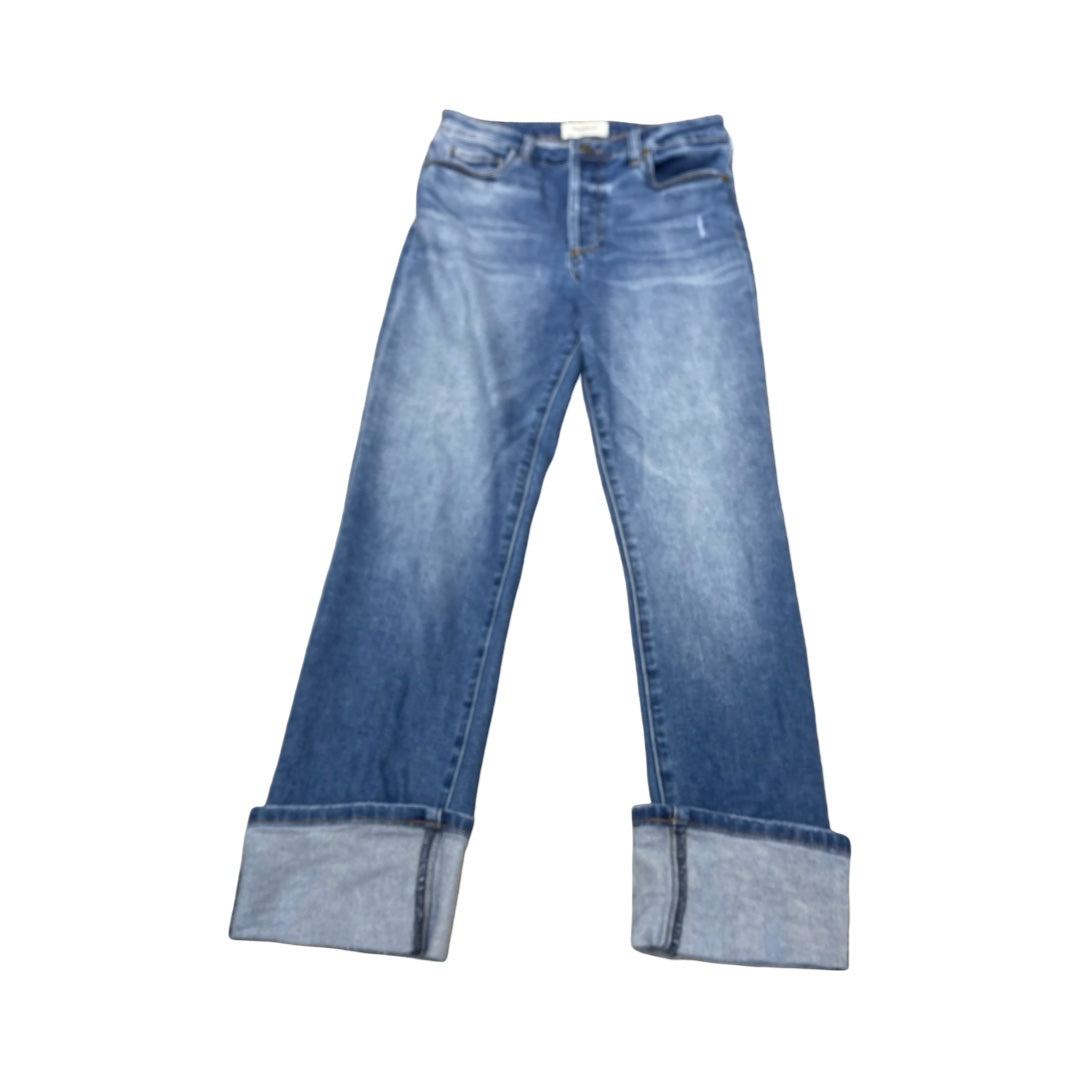Jeans Straight By Evereve In Blue Denim, Size:4