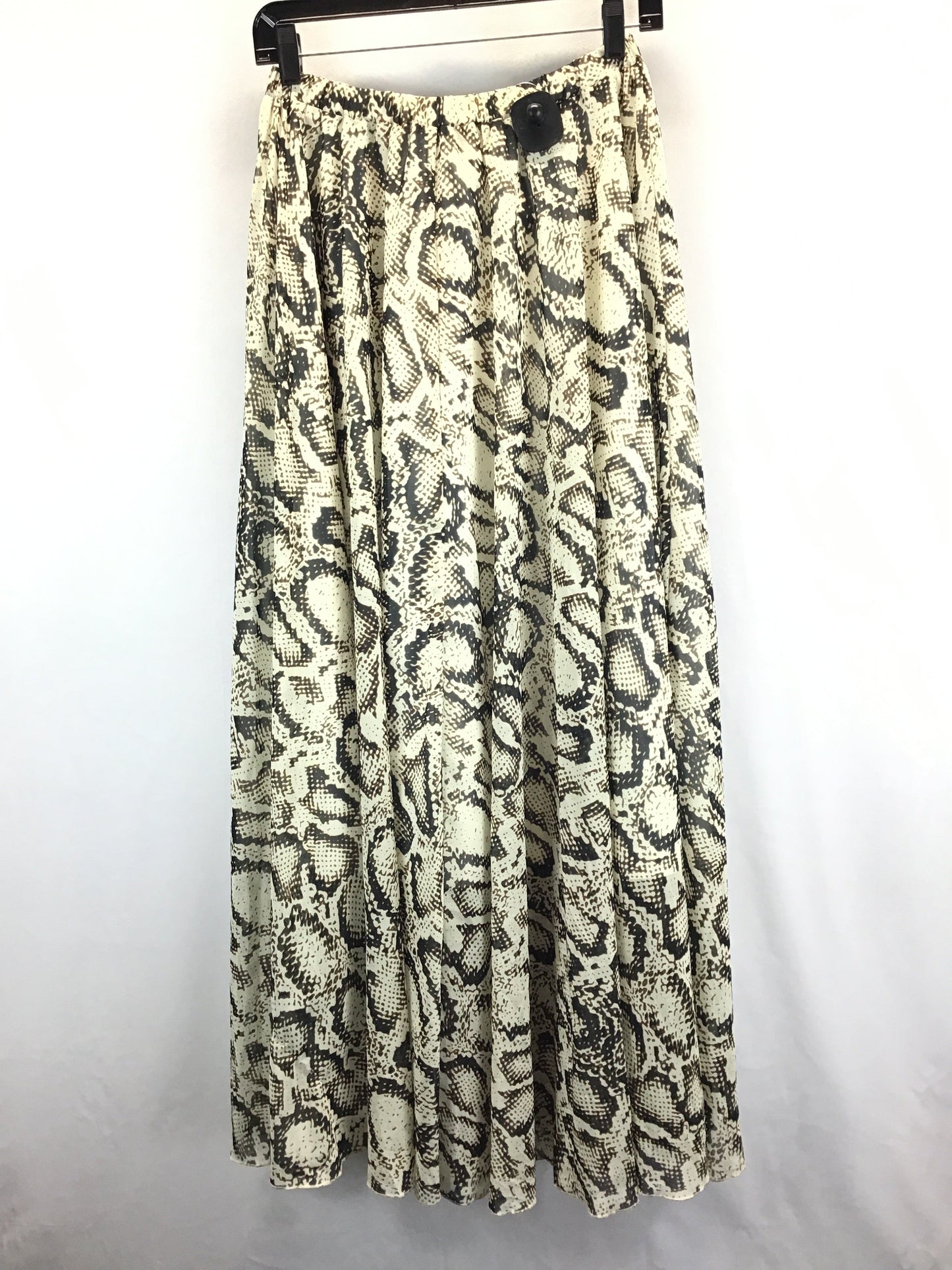 Snakeskin Print Skirt Maxi Clothes Mentor, Size L