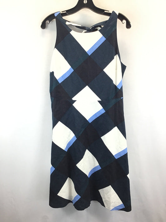 Blue & White Dress Work Ann Taylor, Size 8