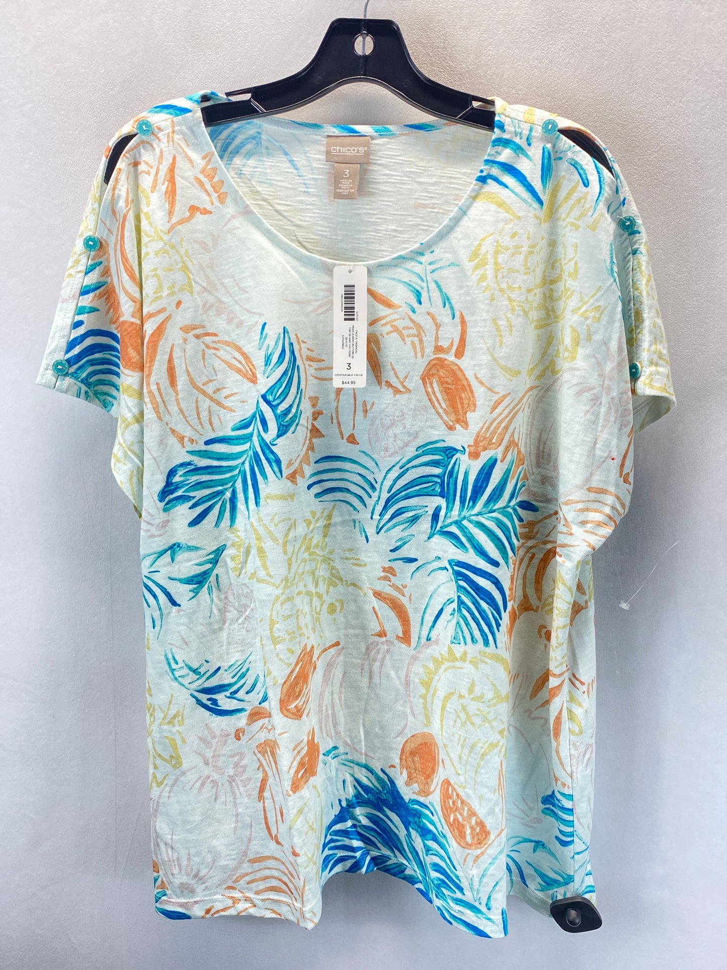 Top Short Sleeve Basic By Chicos  Size: 3