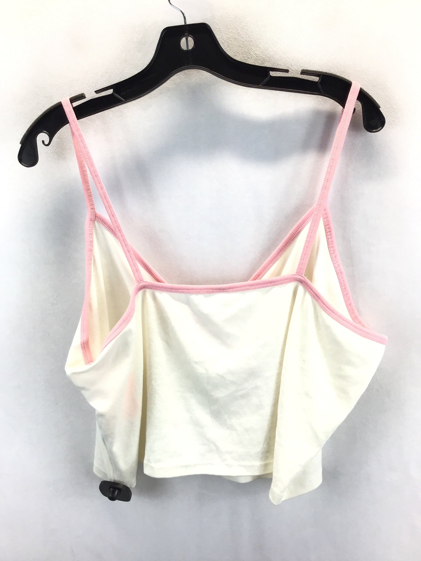 Top Sleeveless Basic By Banana Republic In Pink & White, Size: 2x