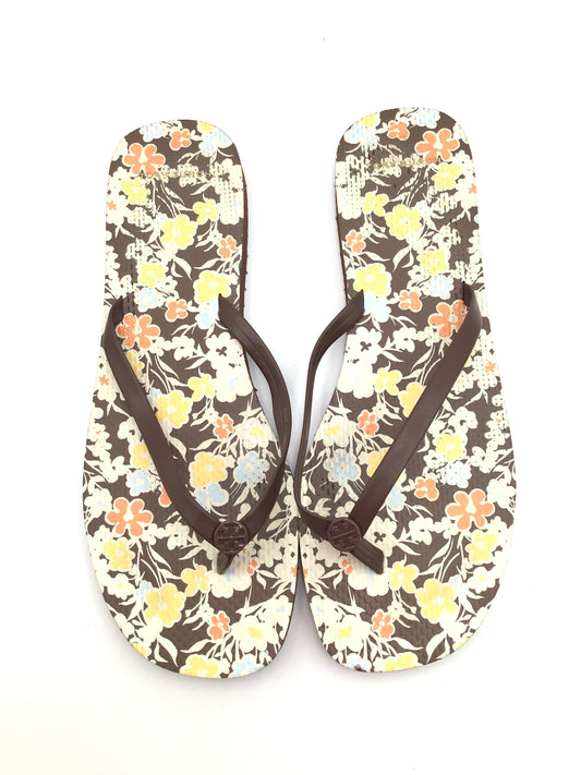 Brown Sandals Designer Tory Burch, Size 11