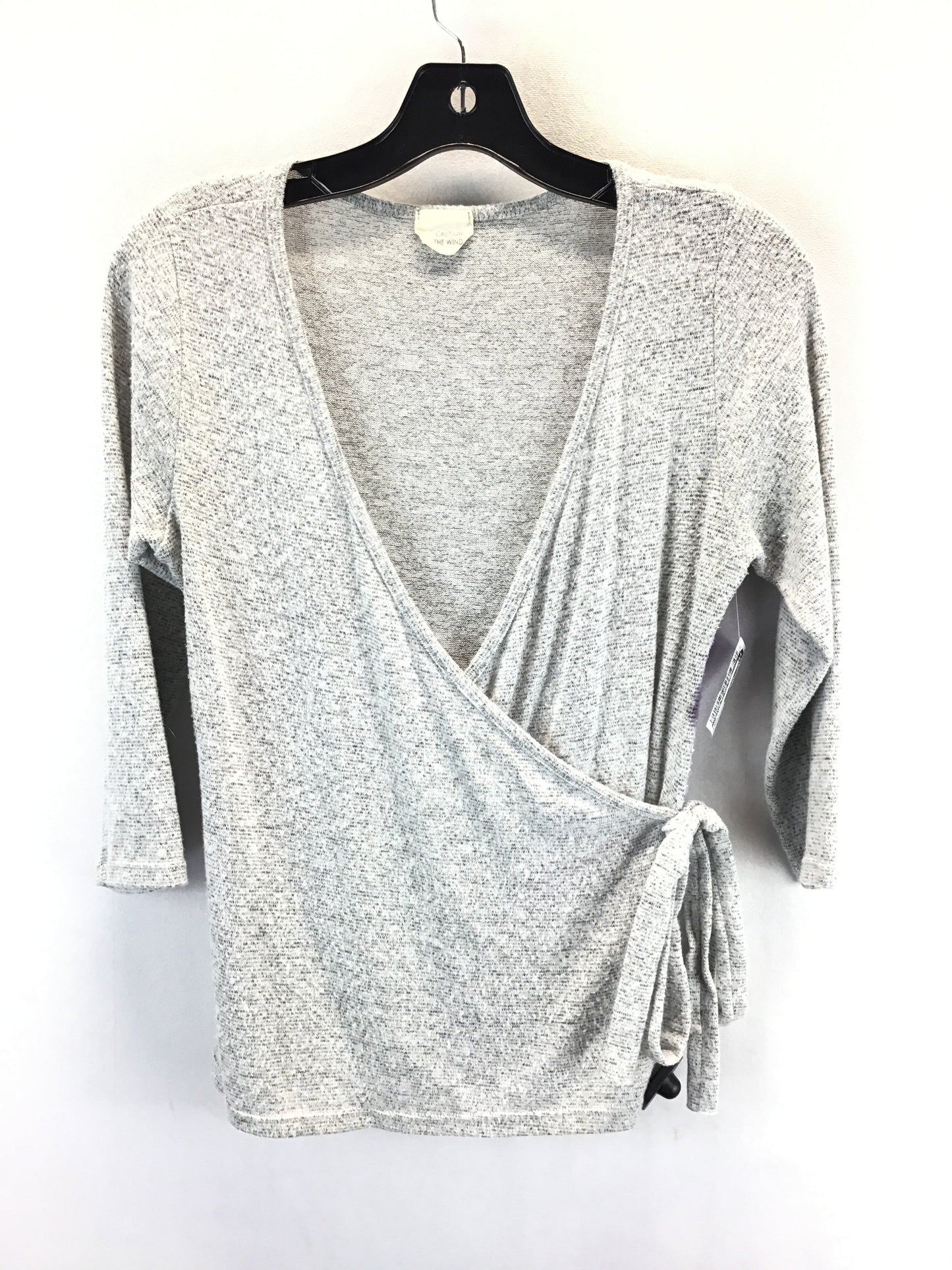 Top Long Sleeve By Caution To The Wind In Grey, Size: S