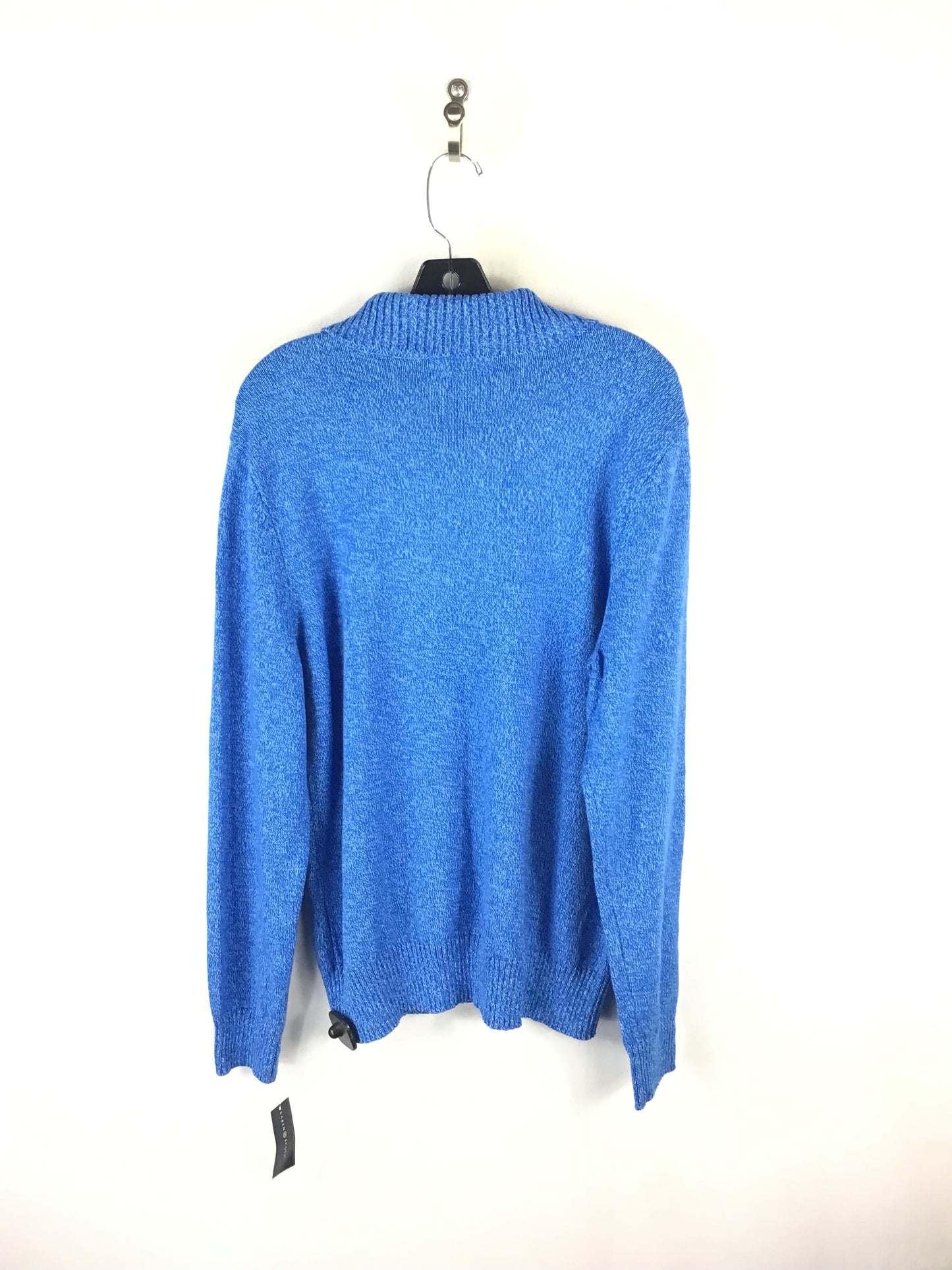 Sweater By Karen Scott In Blue, Size: Xxl