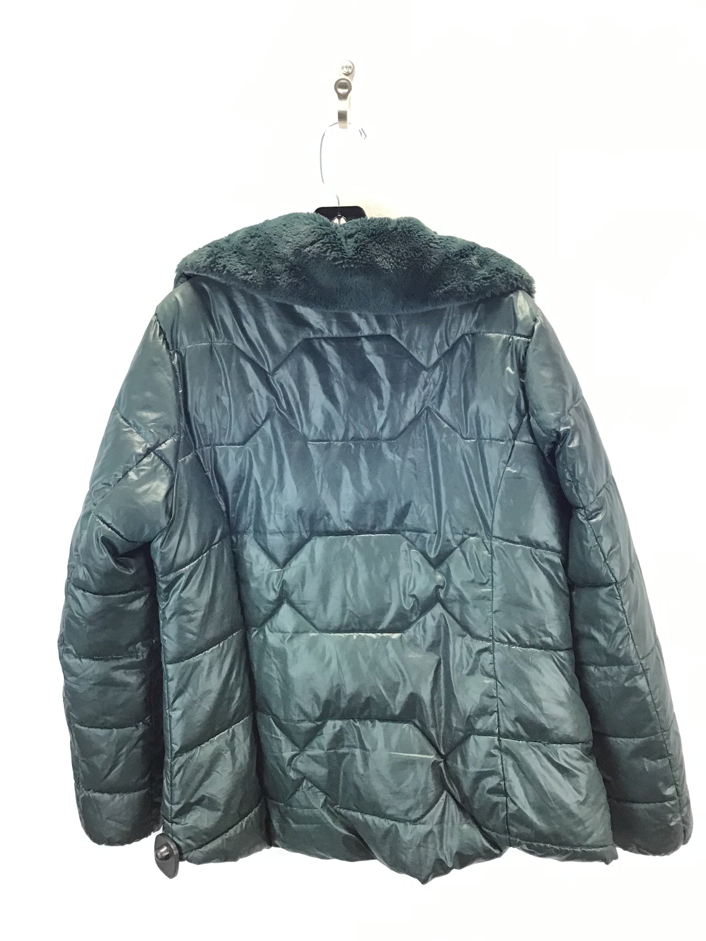 Coat Puffer & Quilted By Guess In Green, Size: L