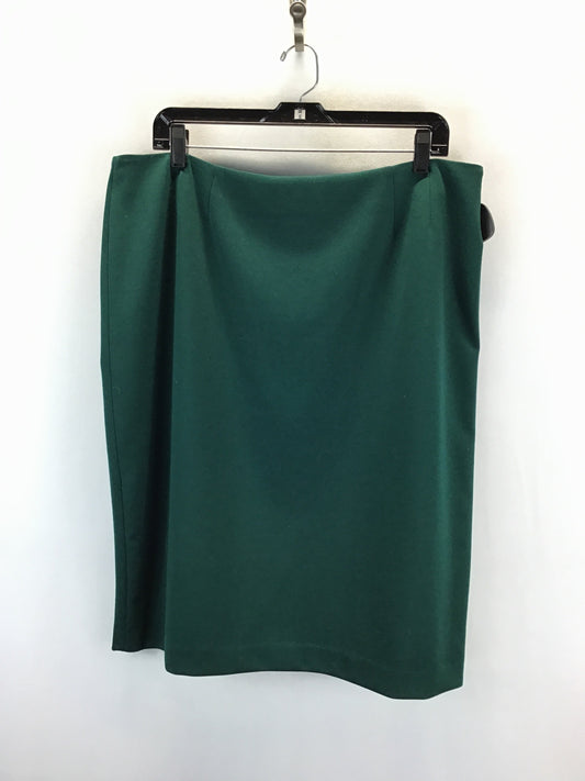 Skirt Midi By Kasper In Green, Size: 16