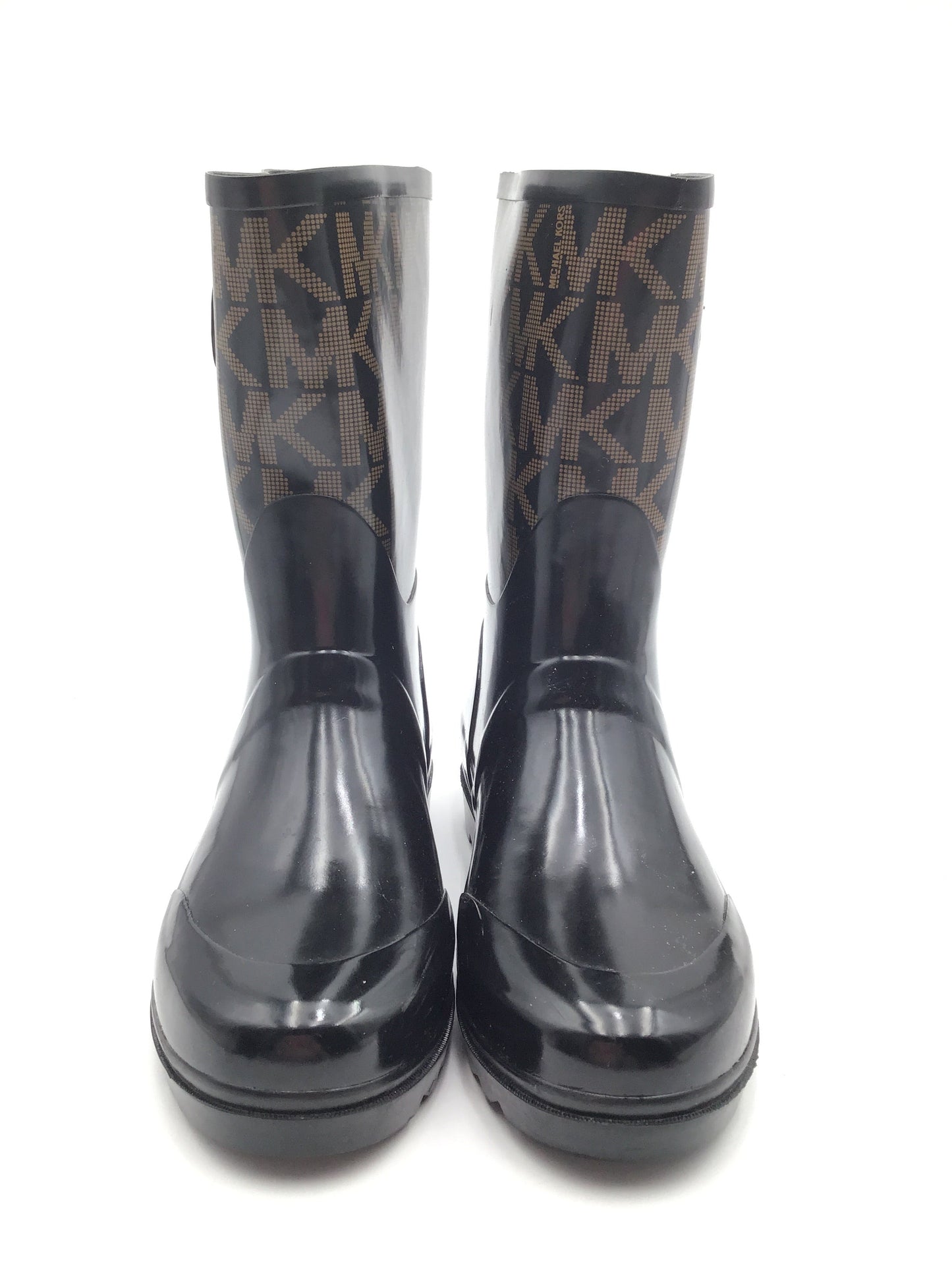 Boots Designer By Michael By Michael Kors In Black & Tan, Size: 8