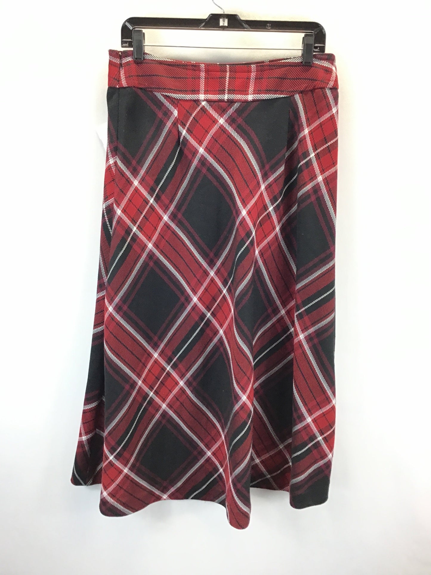 Skirt Midi By East 5th In Black & Red, Size: 12