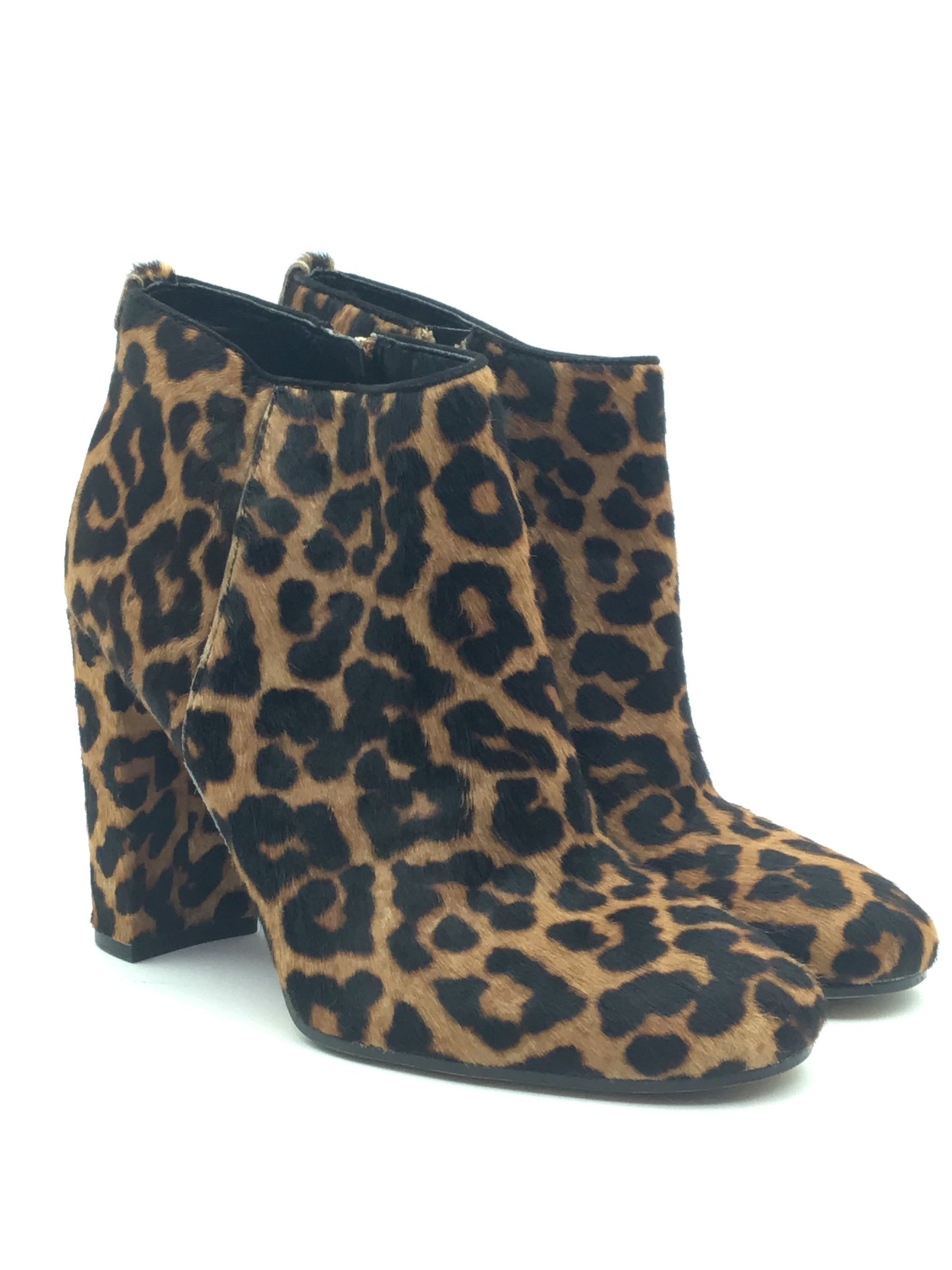 Boots Ankle Heels By Sam Edelman In Leopard Print, Size: 7.5