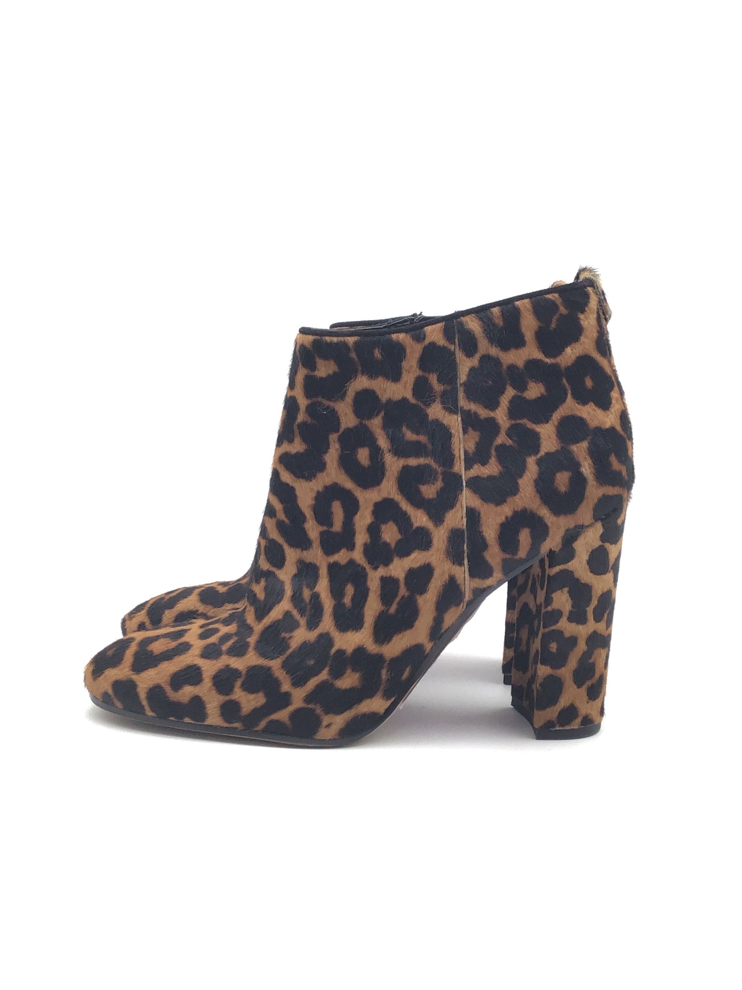 Boots Ankle Heels By Sam Edelman In Leopard Print, Size: 7.5