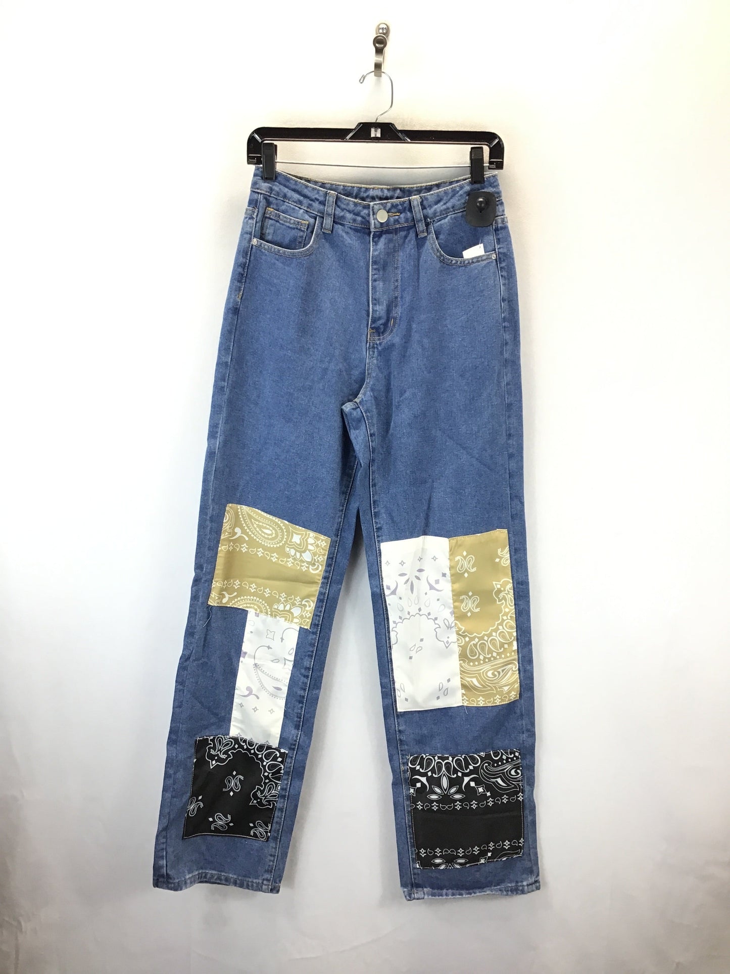 Jeans Straight By Shein In Blue Denim, Size: S