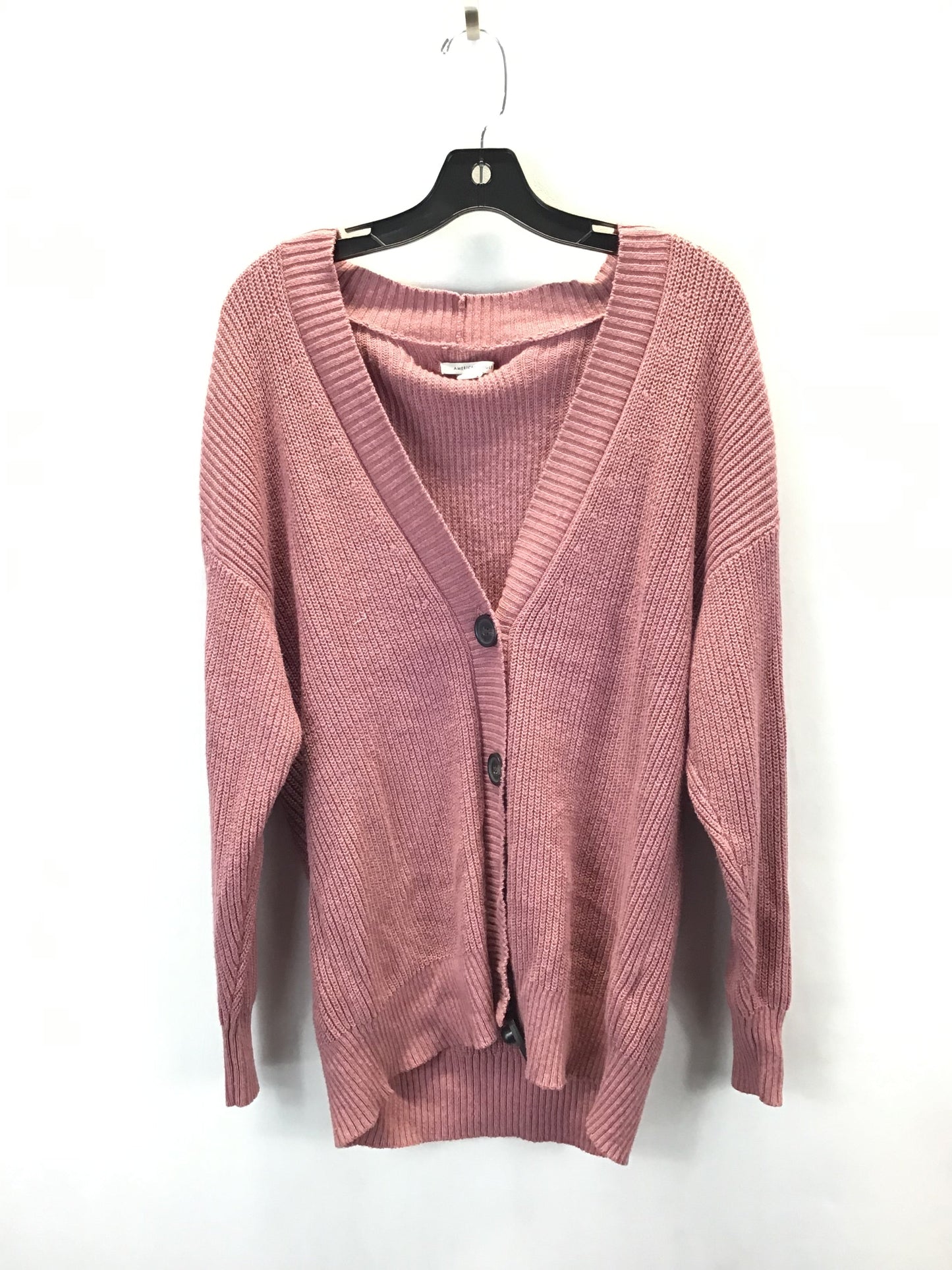 Sweater Cardigan By American Eagle In Pink, Size: S