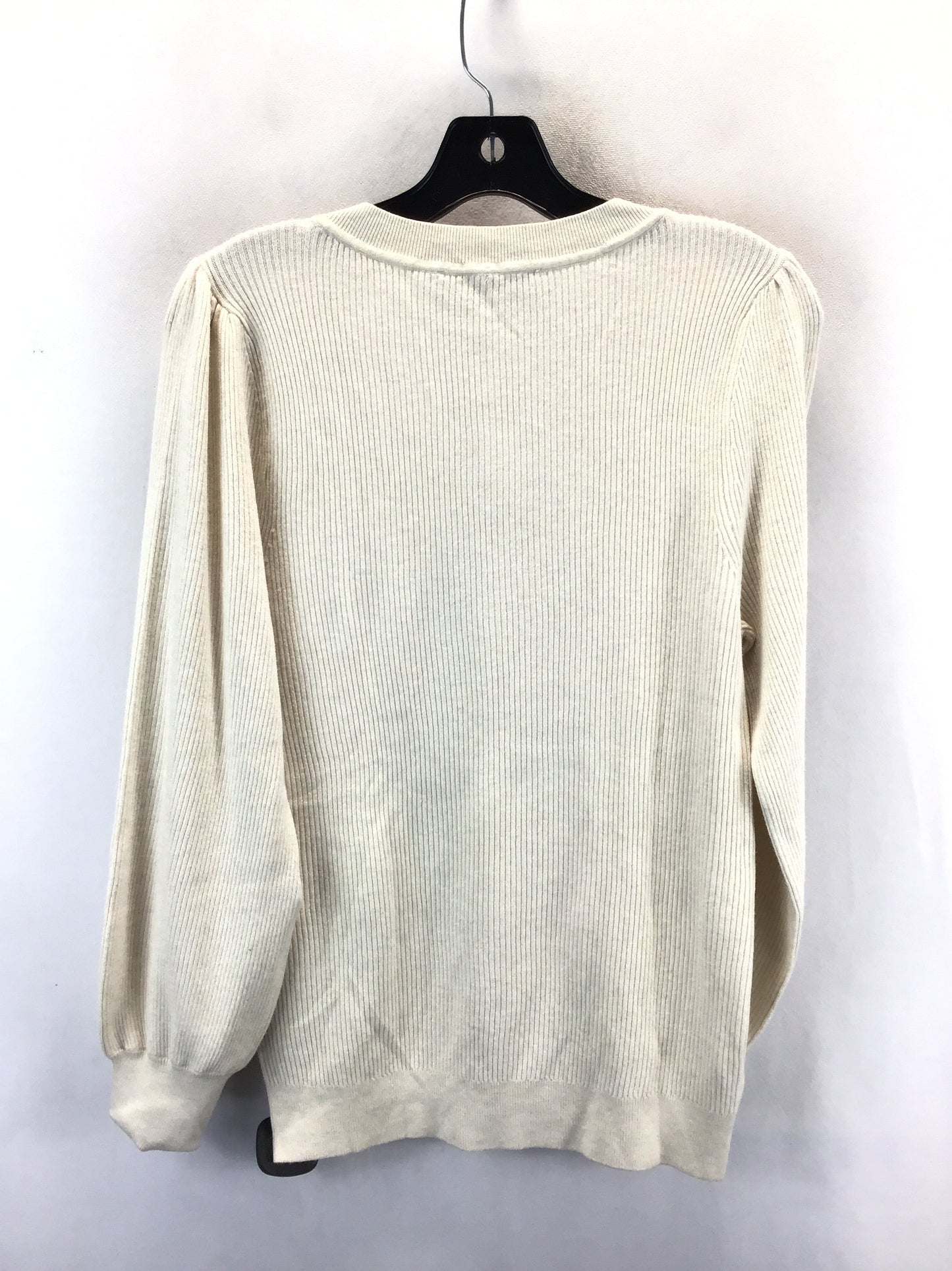 Sweater By Loft In Cream, Size: Xl