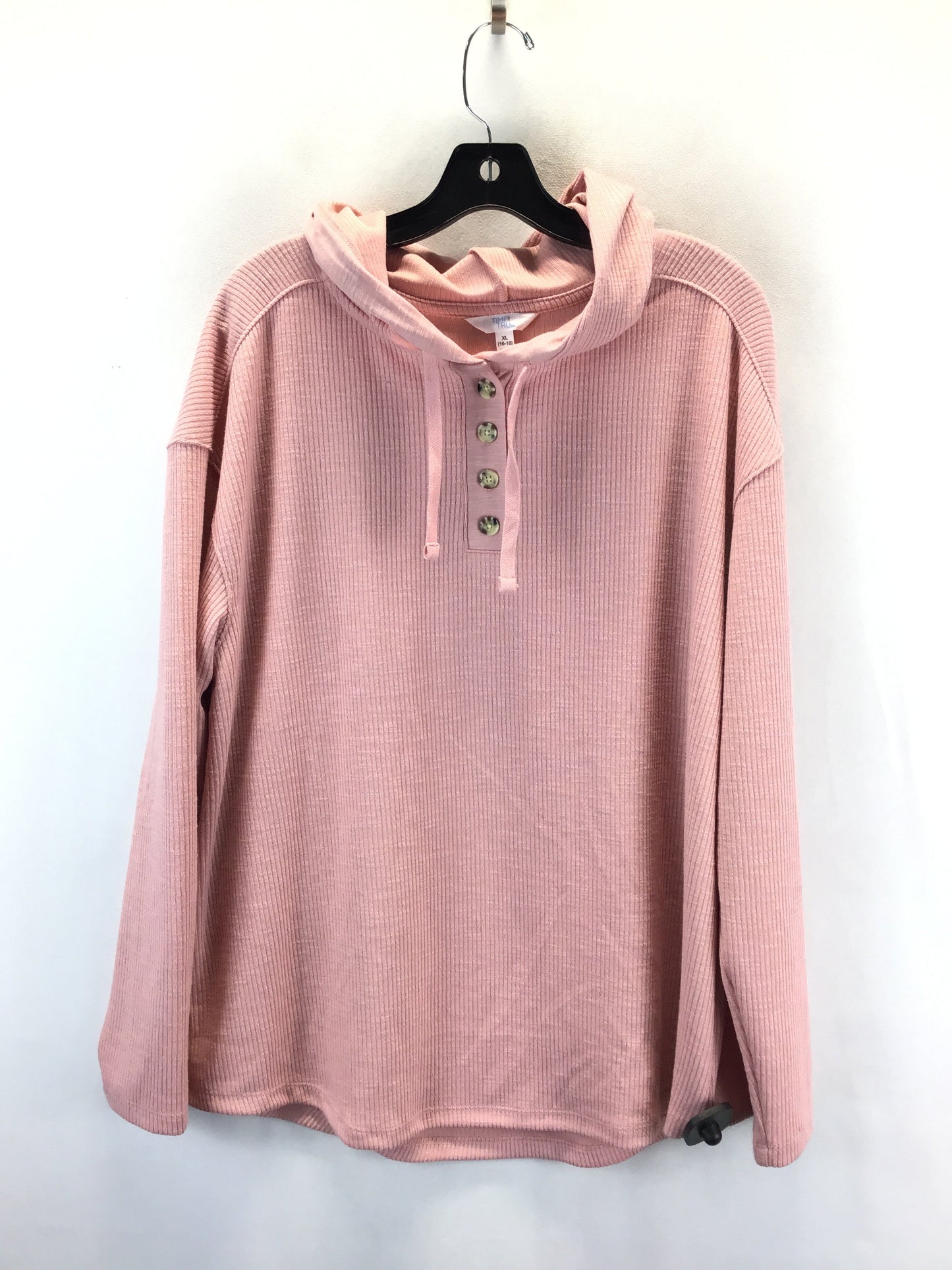 Sweatshirt Hoodie By Time And Tru In Pink, Size: Xl