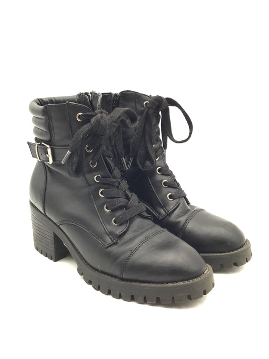 Boots Combat By Madden Girl In Black, Size: 7.5