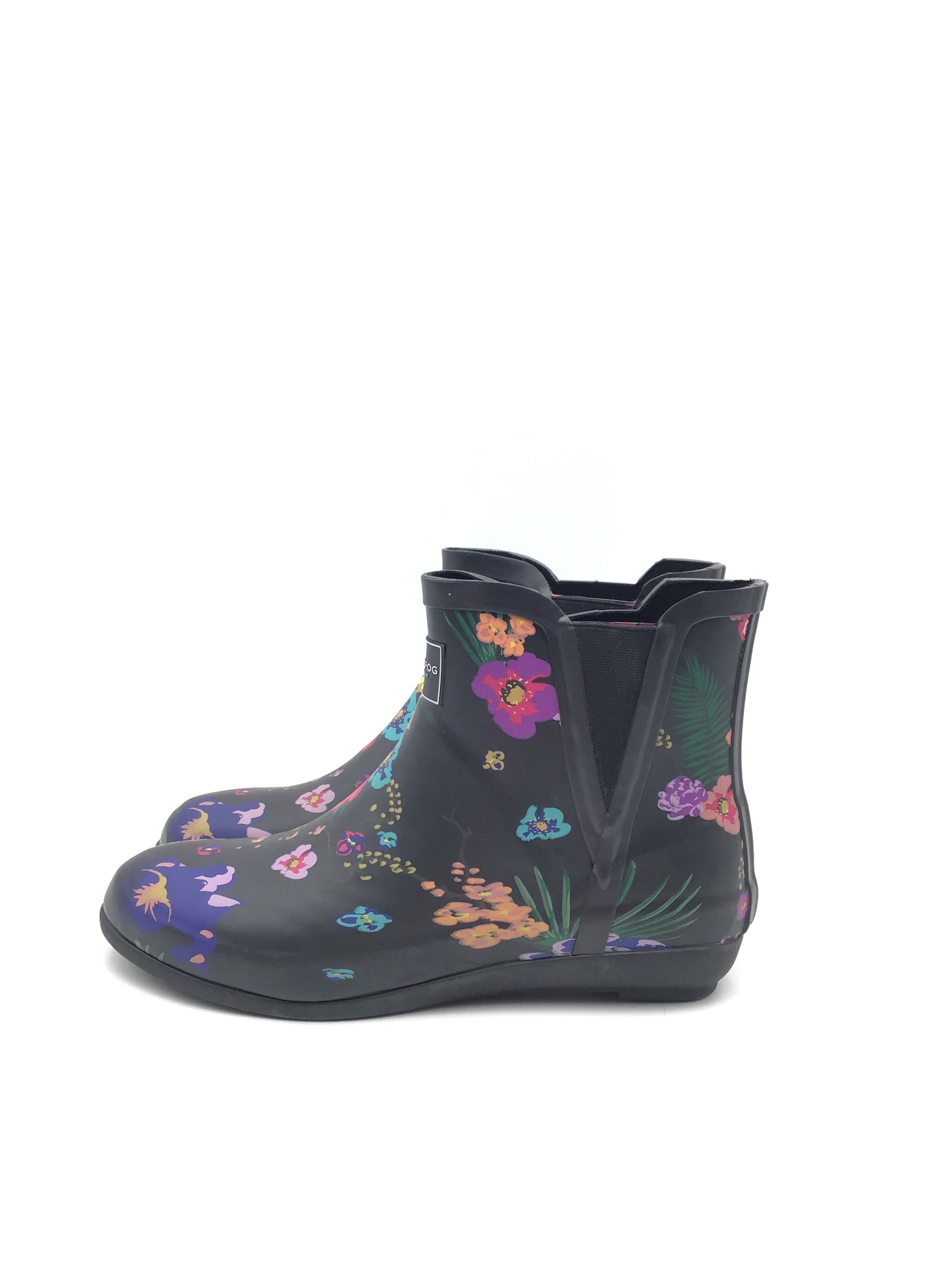 Boots Rain By London Fog In Floral Print, Size: 11