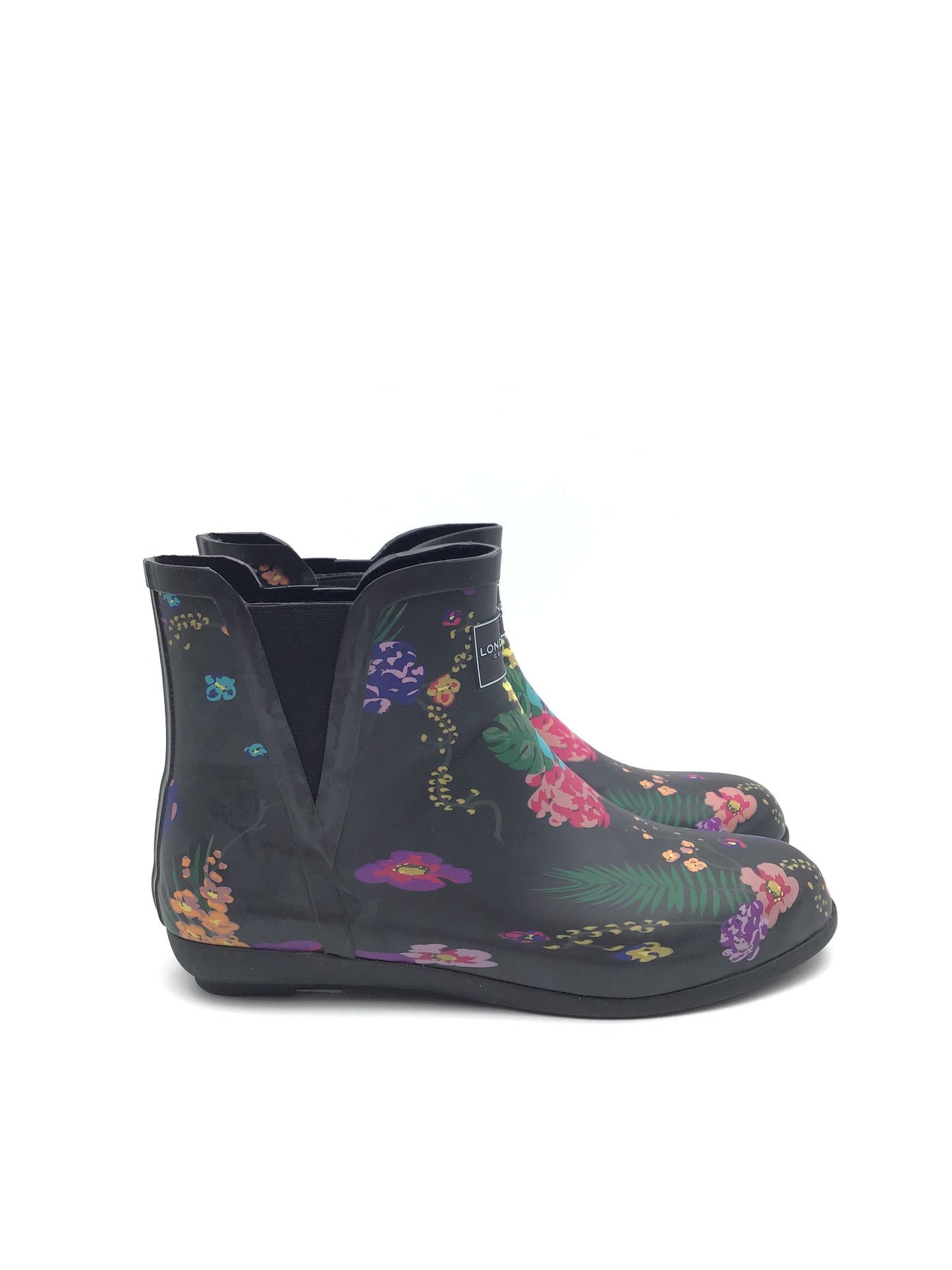 Boots Rain By London Fog In Floral Print, Size: 11