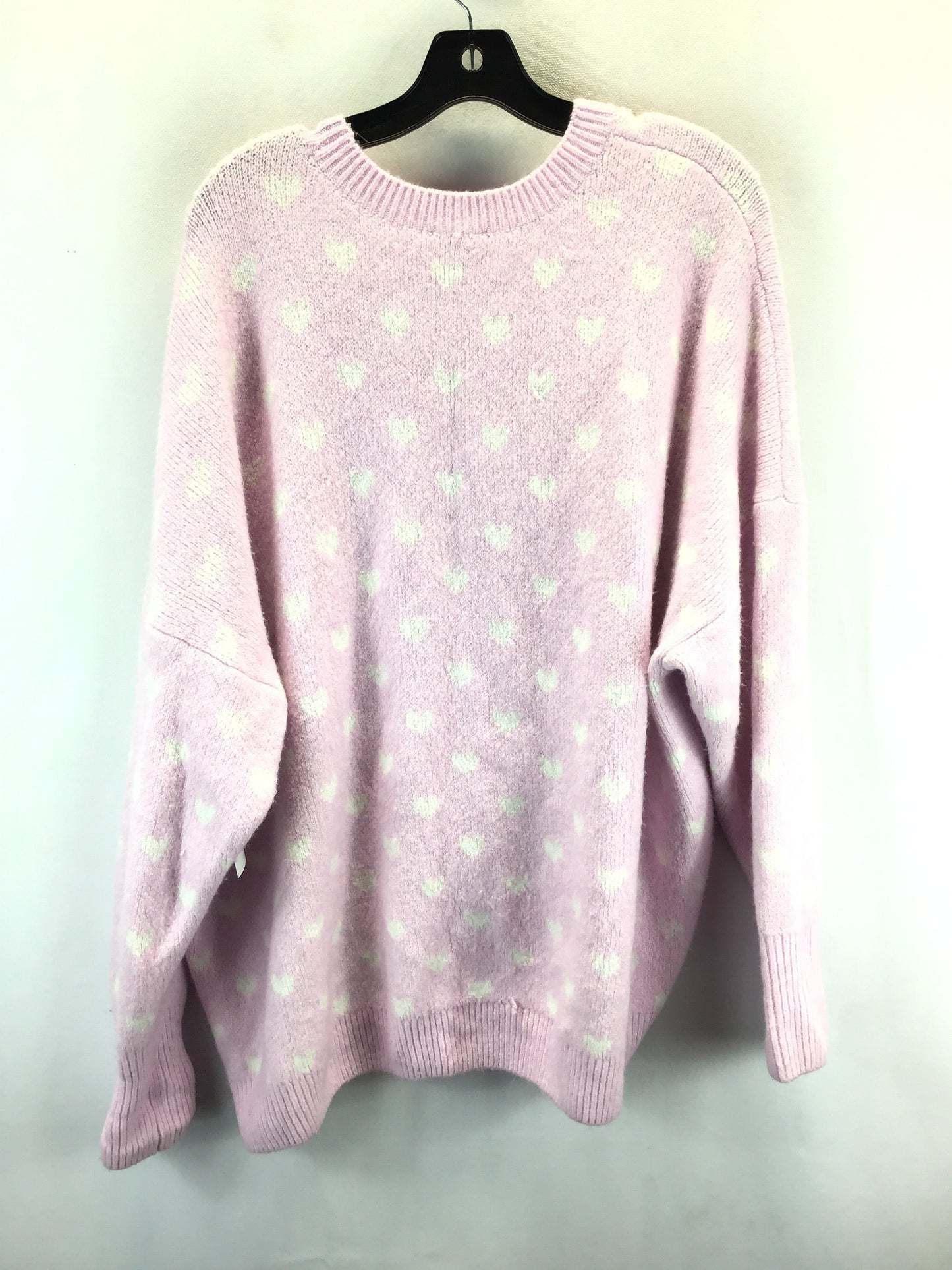 Sweater By Vince Camuto In Purple & White, Size: Xxl