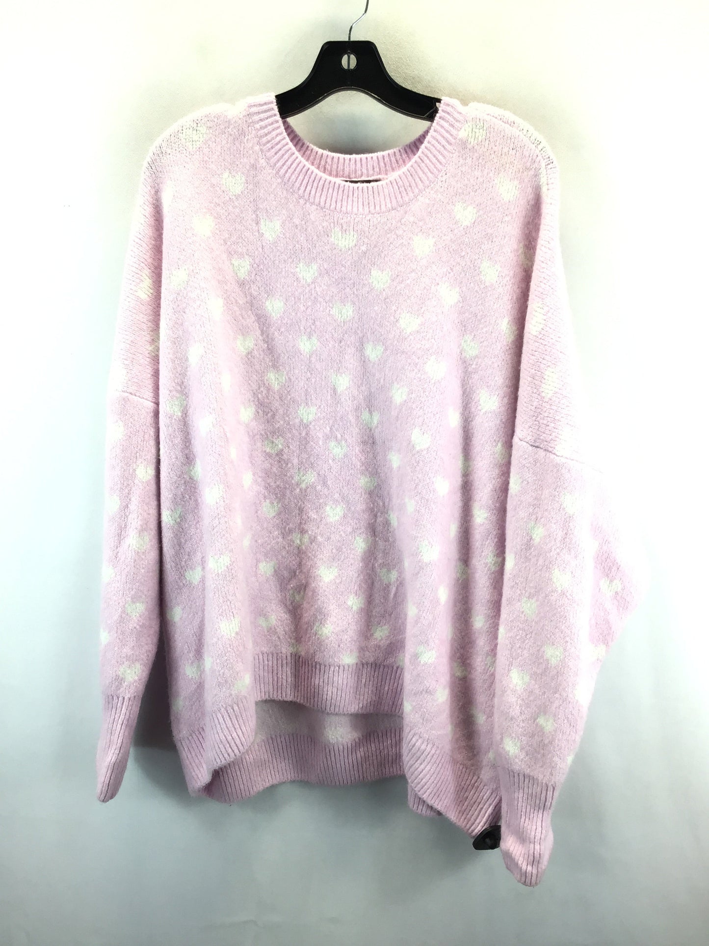 Sweater By Vince Camuto In Purple & White, Size: Xxl