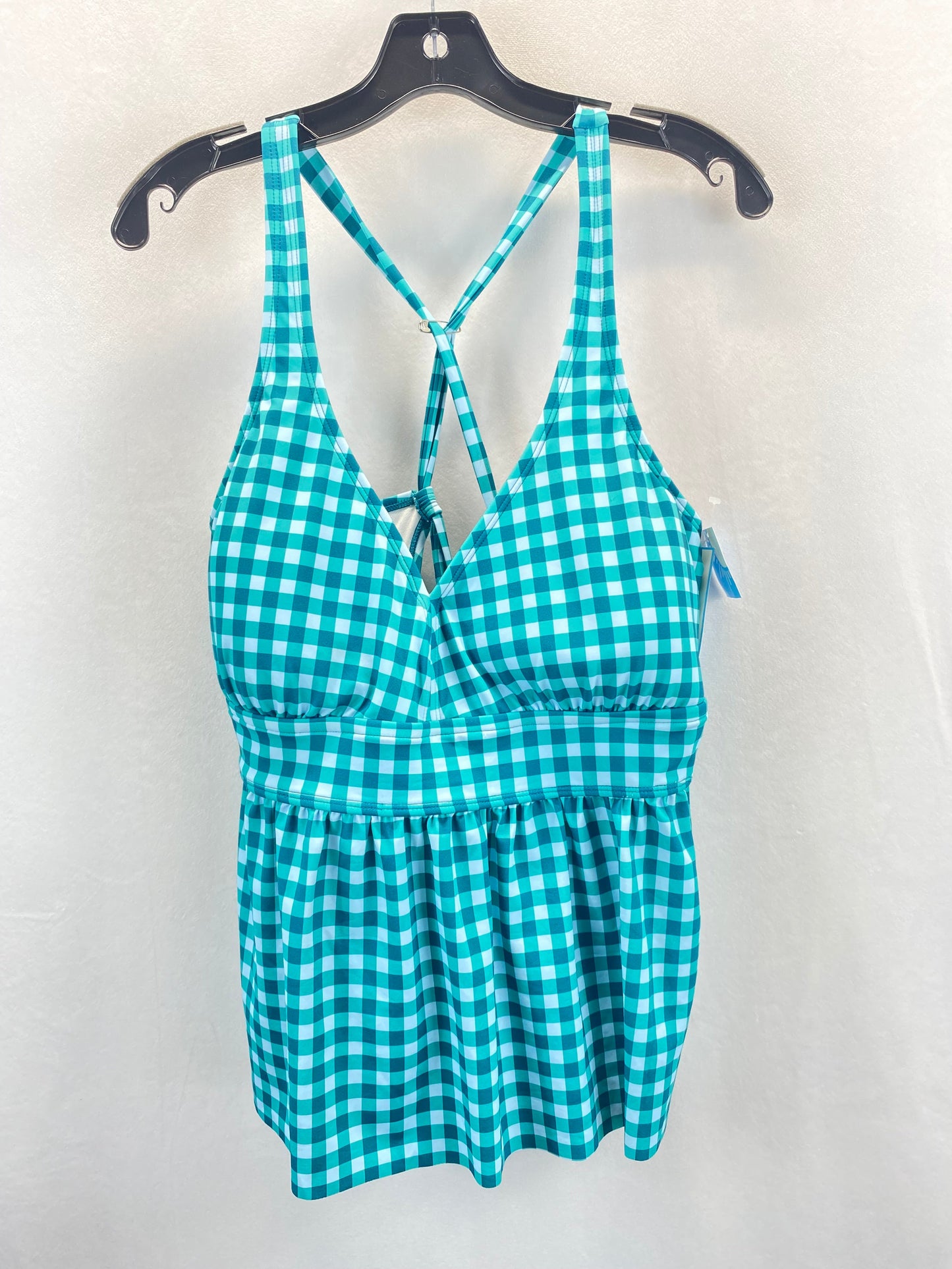 Green & White Swimsuit 2pc Draper James, Size Xxl