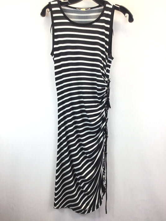 Black & White Dress Casual Midi Michael Kors, Size S