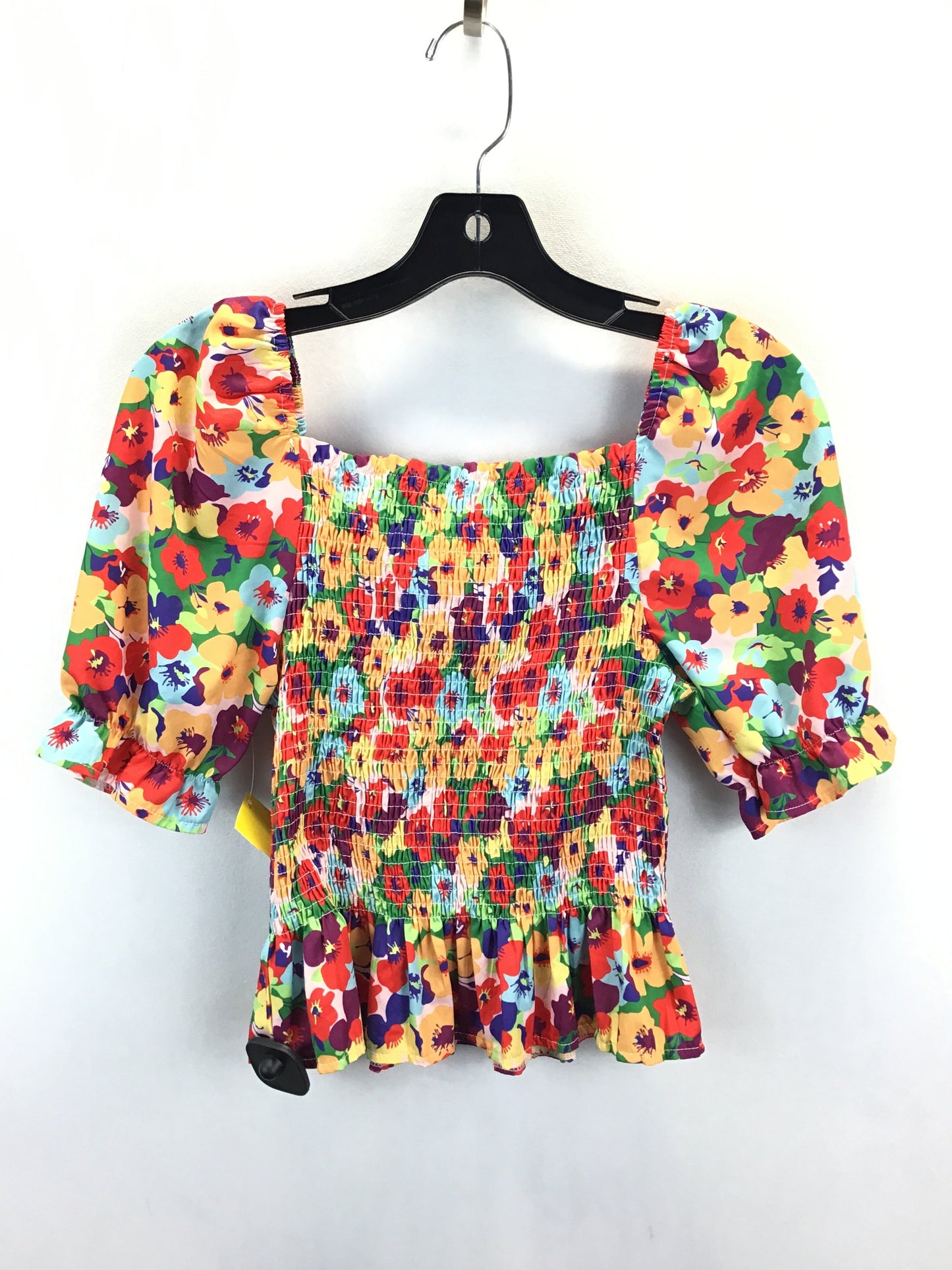 Multi-colored Top Short Sleeve Shein, Size M