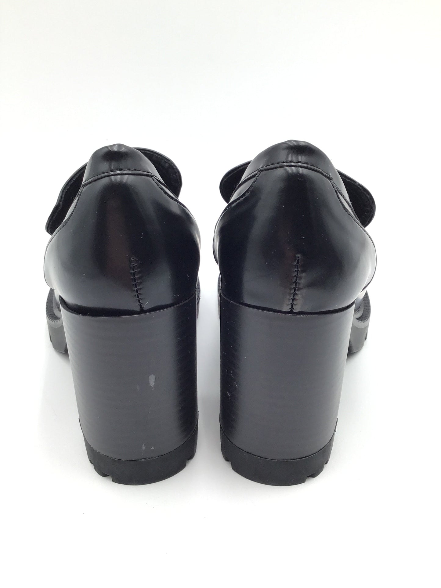 Black Shoes Heels Block Madden Girl, Size 8.5