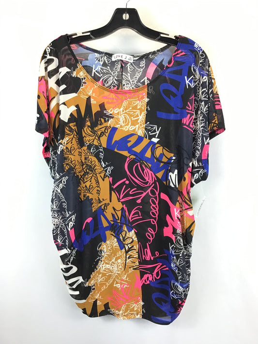 Multi-colored Top Short Sleeve Clothes Mentor, Size 3x