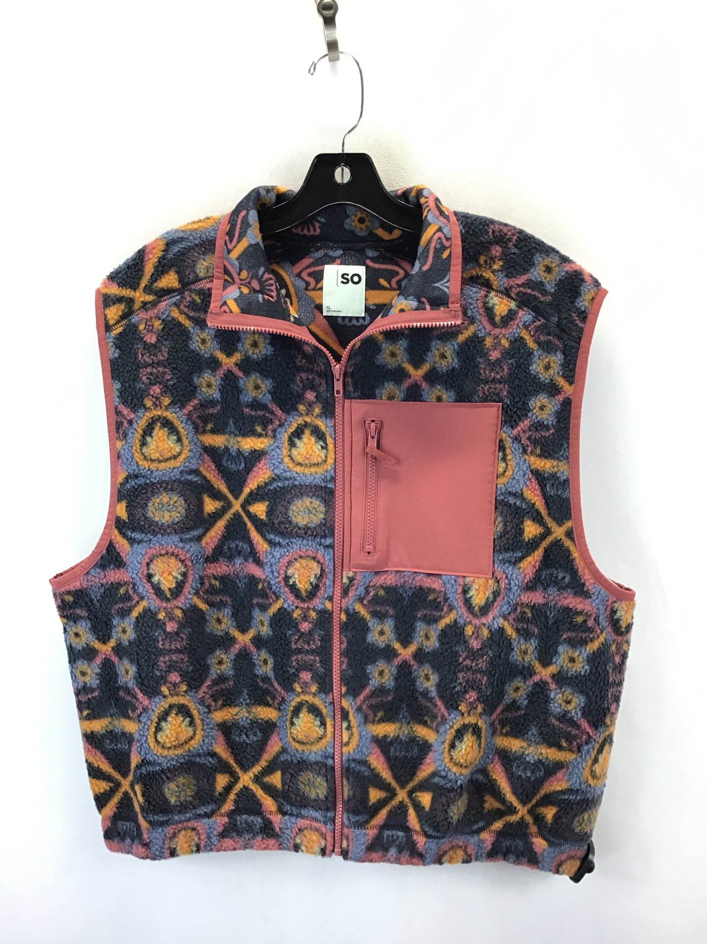 Vest Fleece By So In Multi-colored, Size: Xl