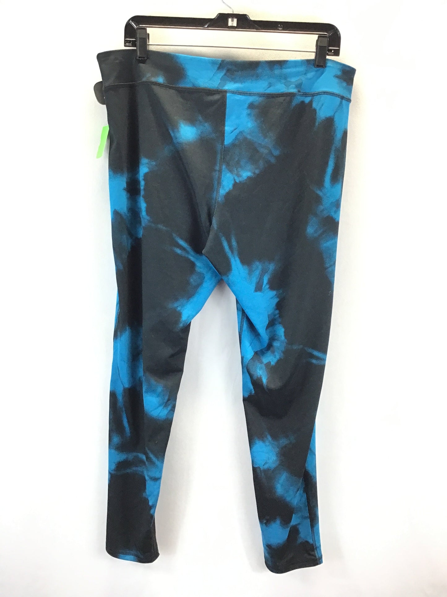 Athletic Leggings By Champion In Black & Blue, Size: Xxl