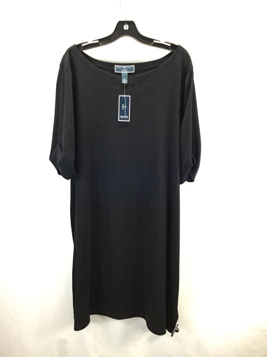 Dress Casual Midi By Karen Scott In Black, Size: 2x