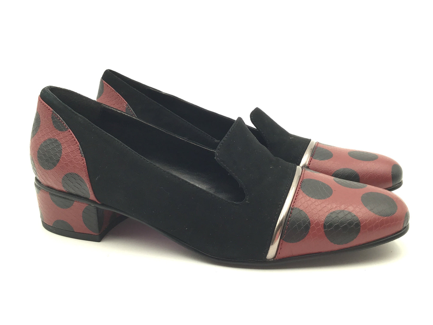 Shoes Flats By Logo In Polkadot Pattern, Size: 6.5