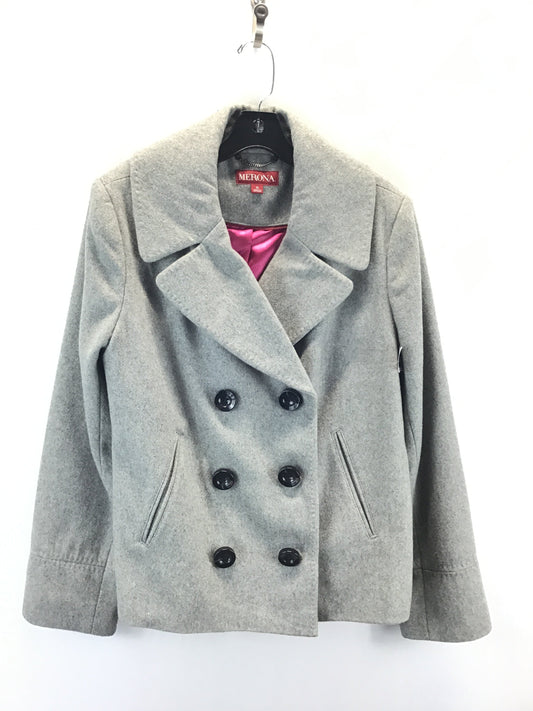 Coat Peacoat By Merona In Grey, Size: Xl