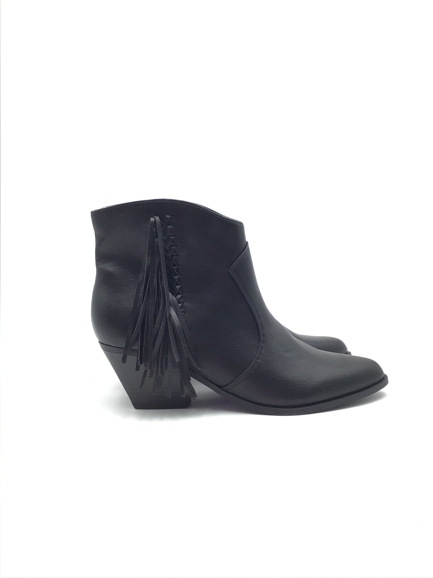 Boots Ankle Heels By Indigo In Black, Size: 8