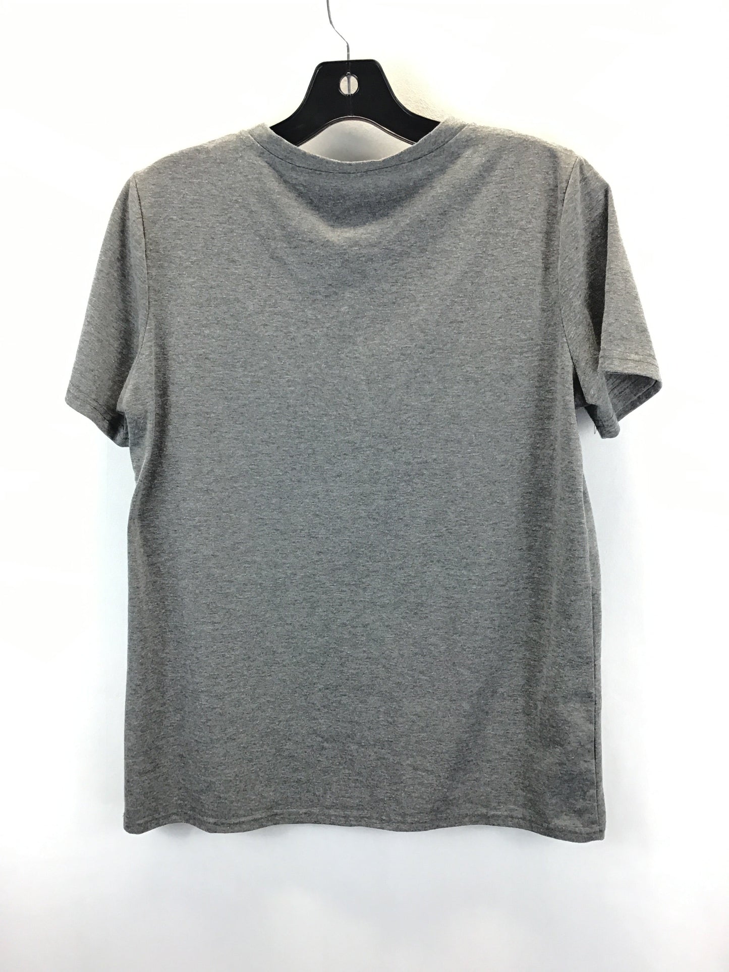 Grey Top Short Sleeve Clothes Mentor, Size M